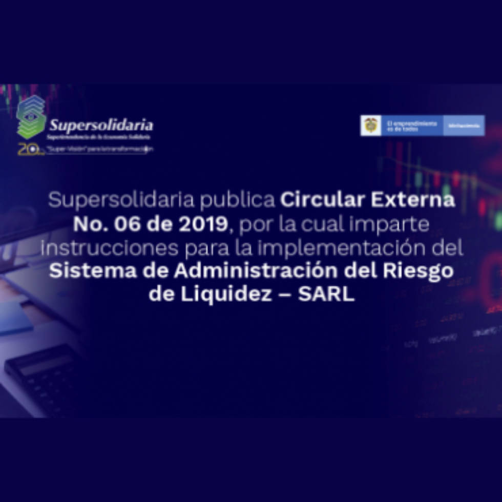 Circular Externa No. 06 de 2019, por la cual imparten instrucciones para la implementación del SARL