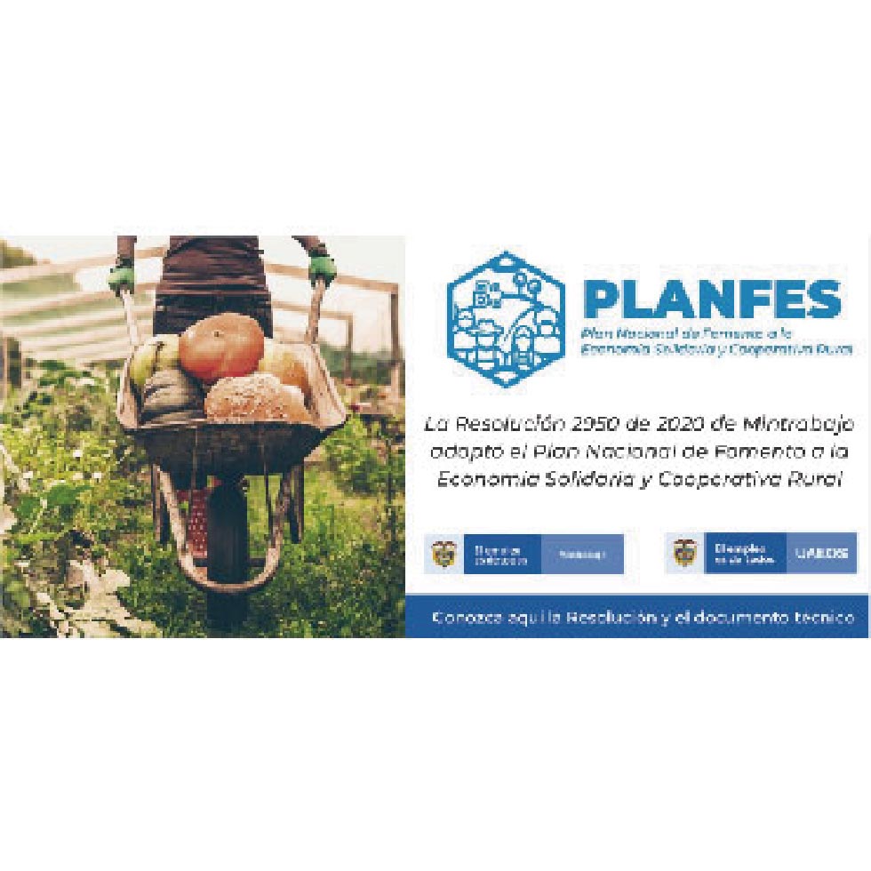 Resolución 2950 de 2020 adoptó el Plan Nacional de Fomento a la Economía Solidaria y Cooperativa Rural